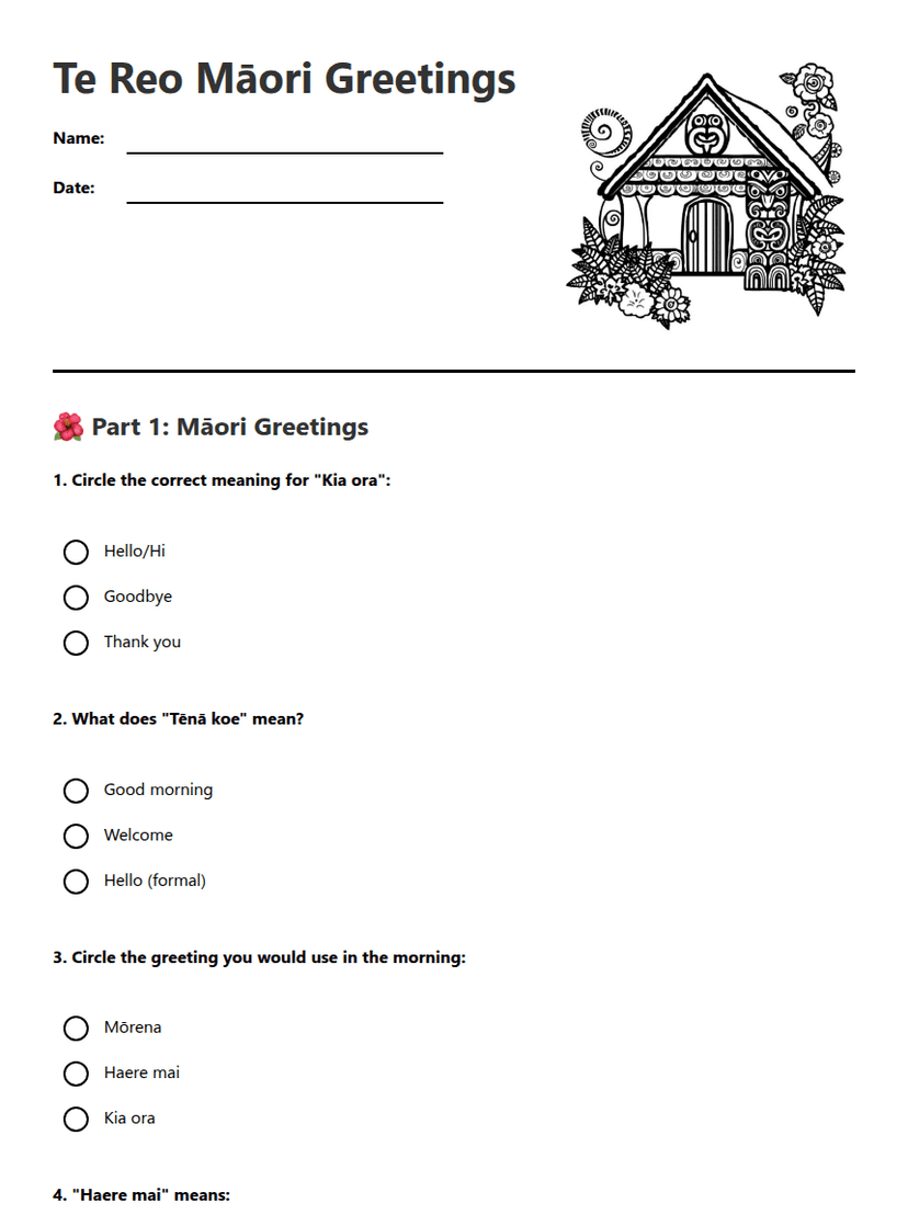 Te Reo Māori Greetings
