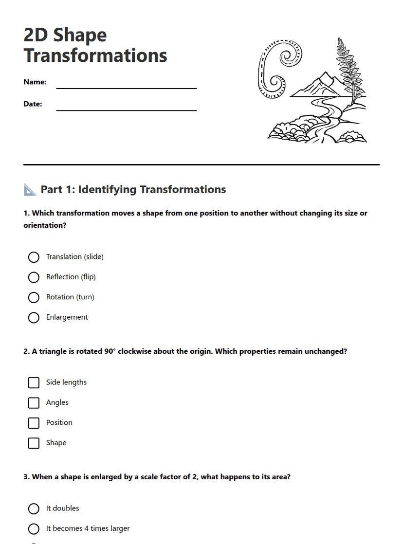 2D Shape Transformations