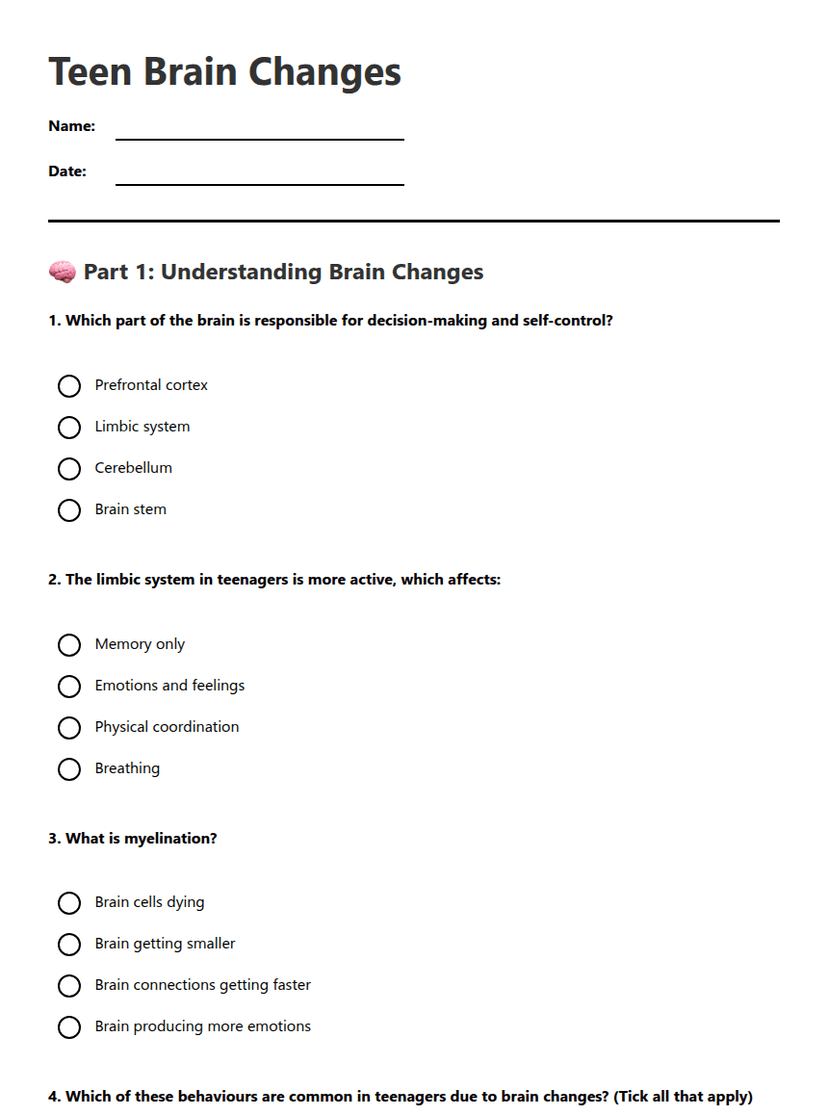 Teen Brain Changes