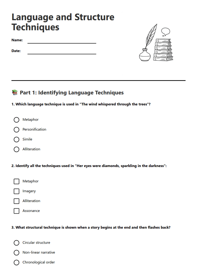 Language and Structure Techniques