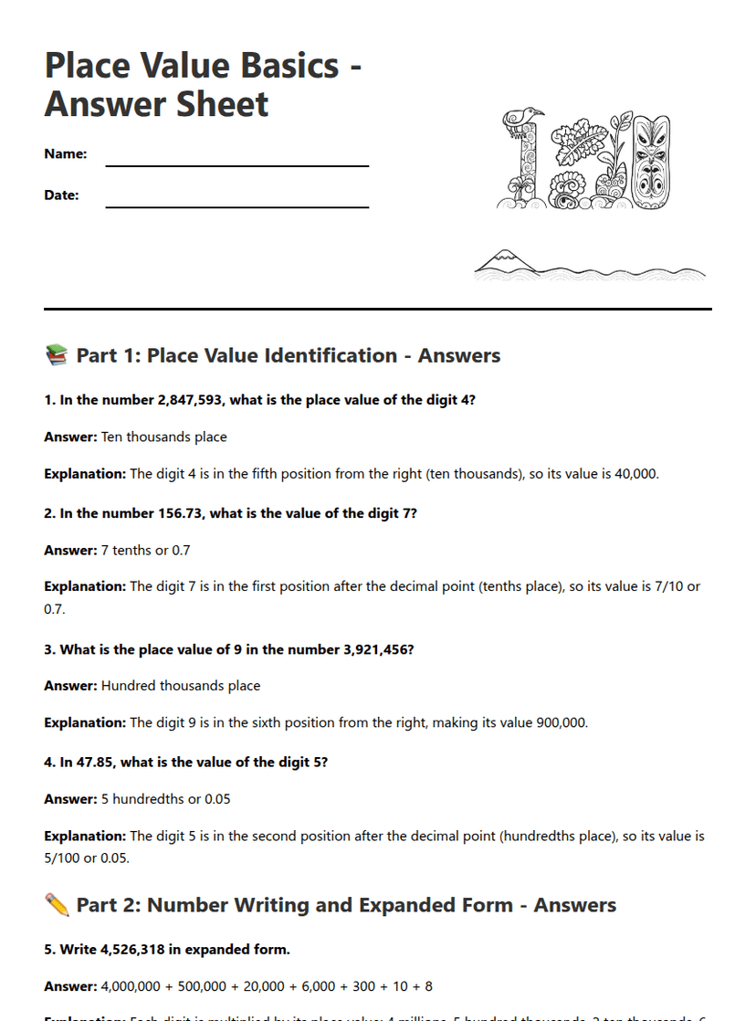 Place Value Basics