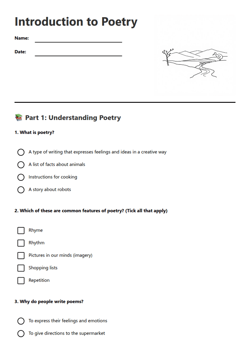 Introduction to Poetry
