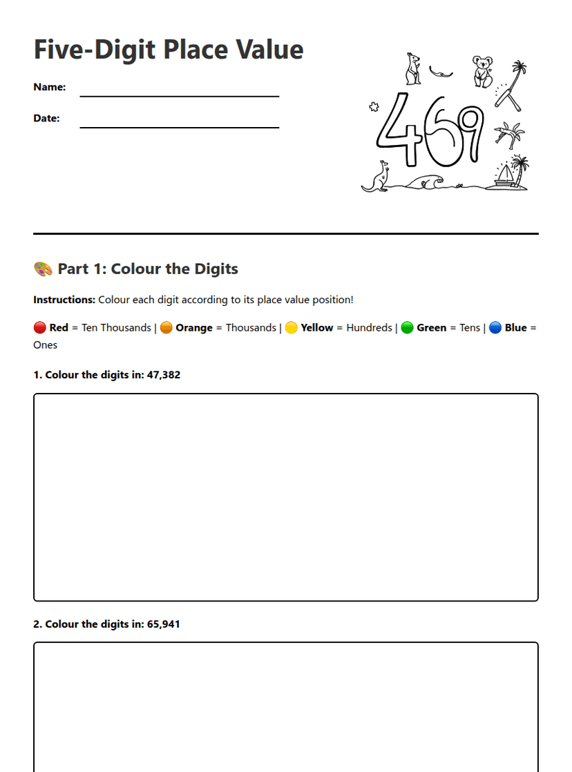 Five-Digit Place Value