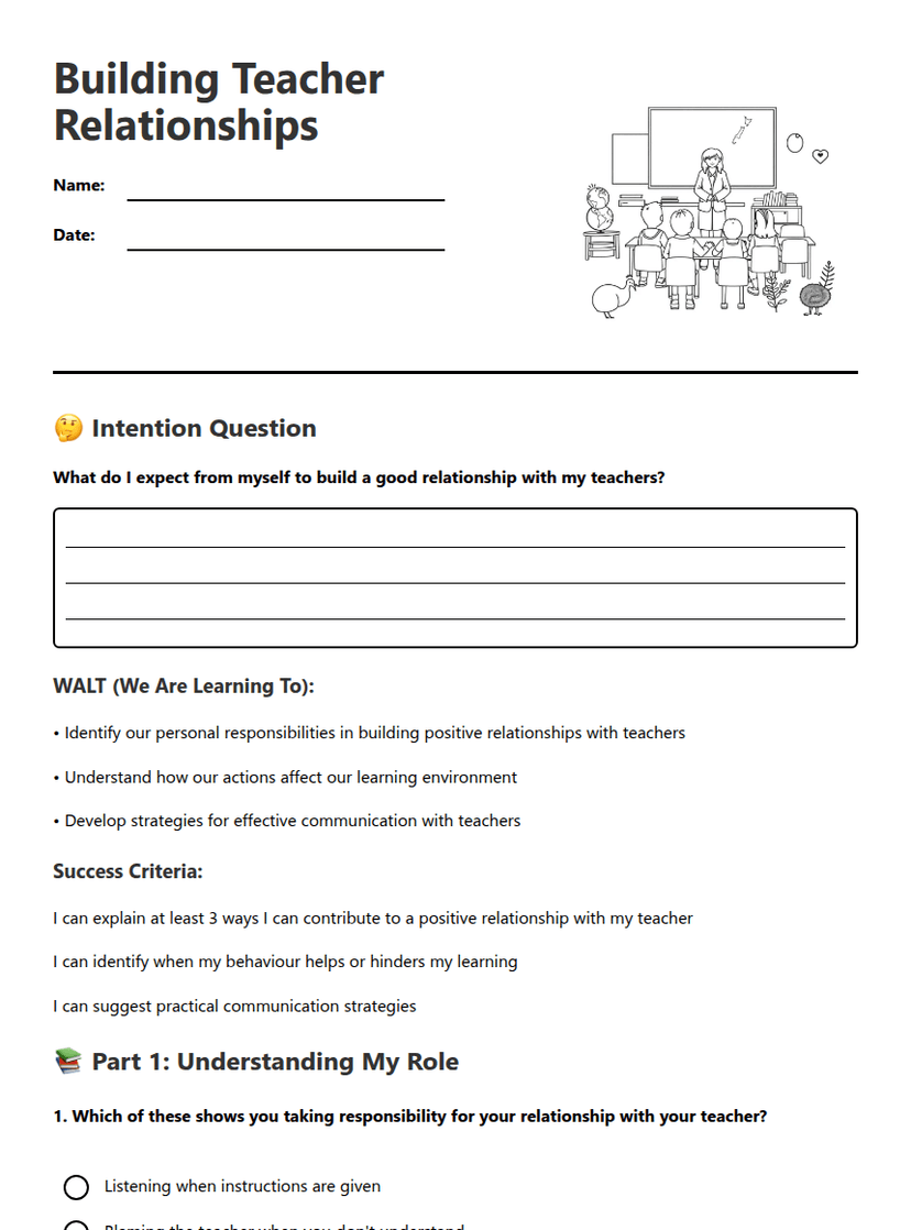 Building Teacher Relationships