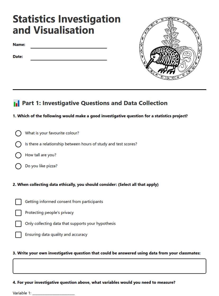 Statistics Investigation and Visualization