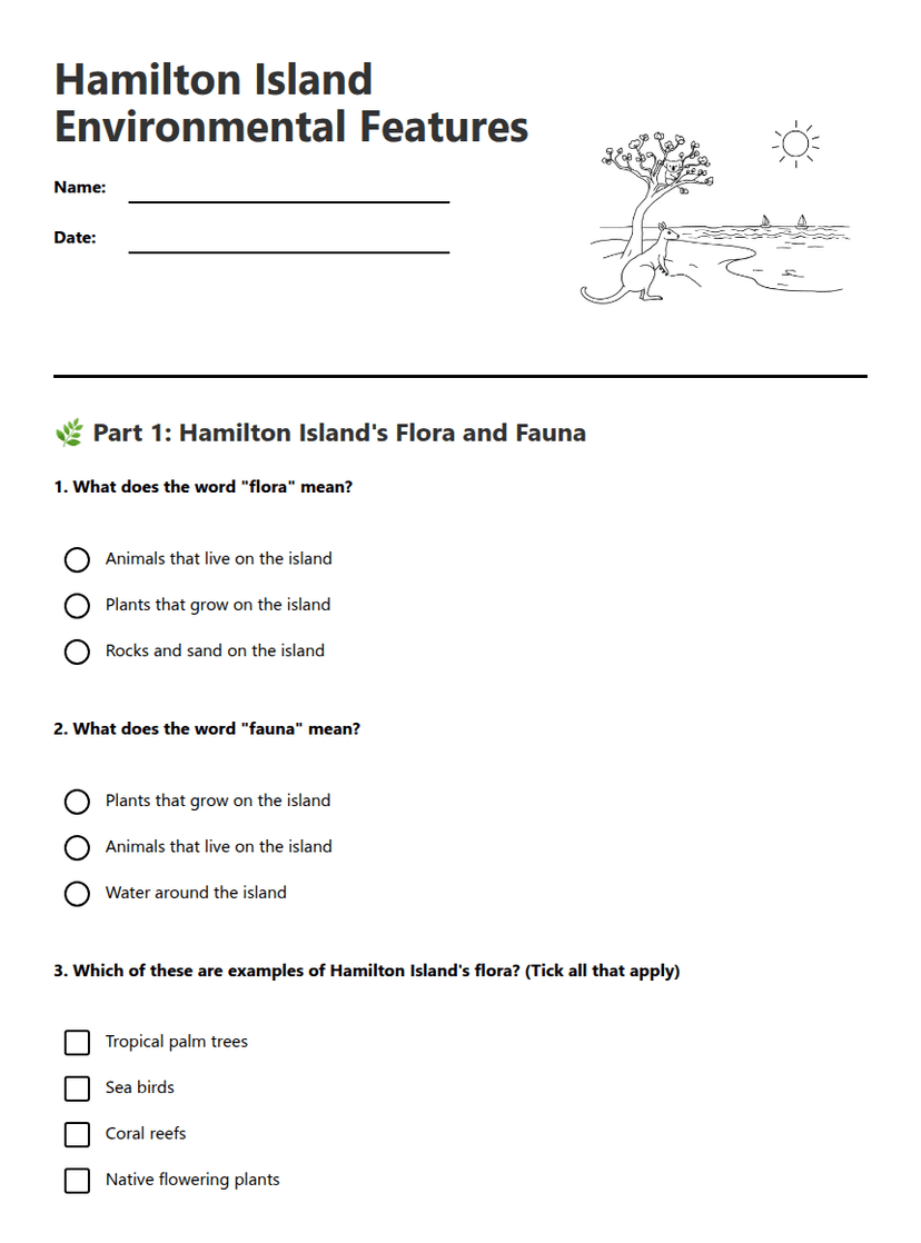 Hamilton Island Environmental Features