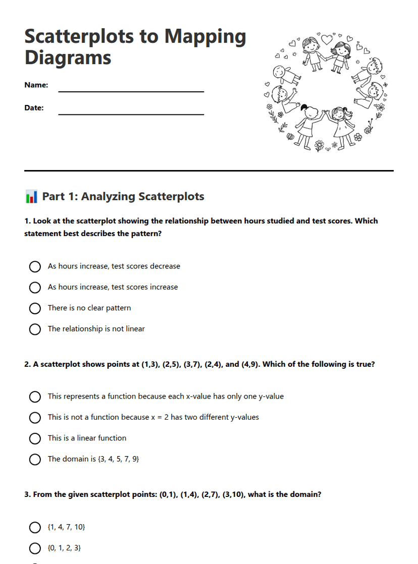 Scatterplots to Mapping Diagrams
