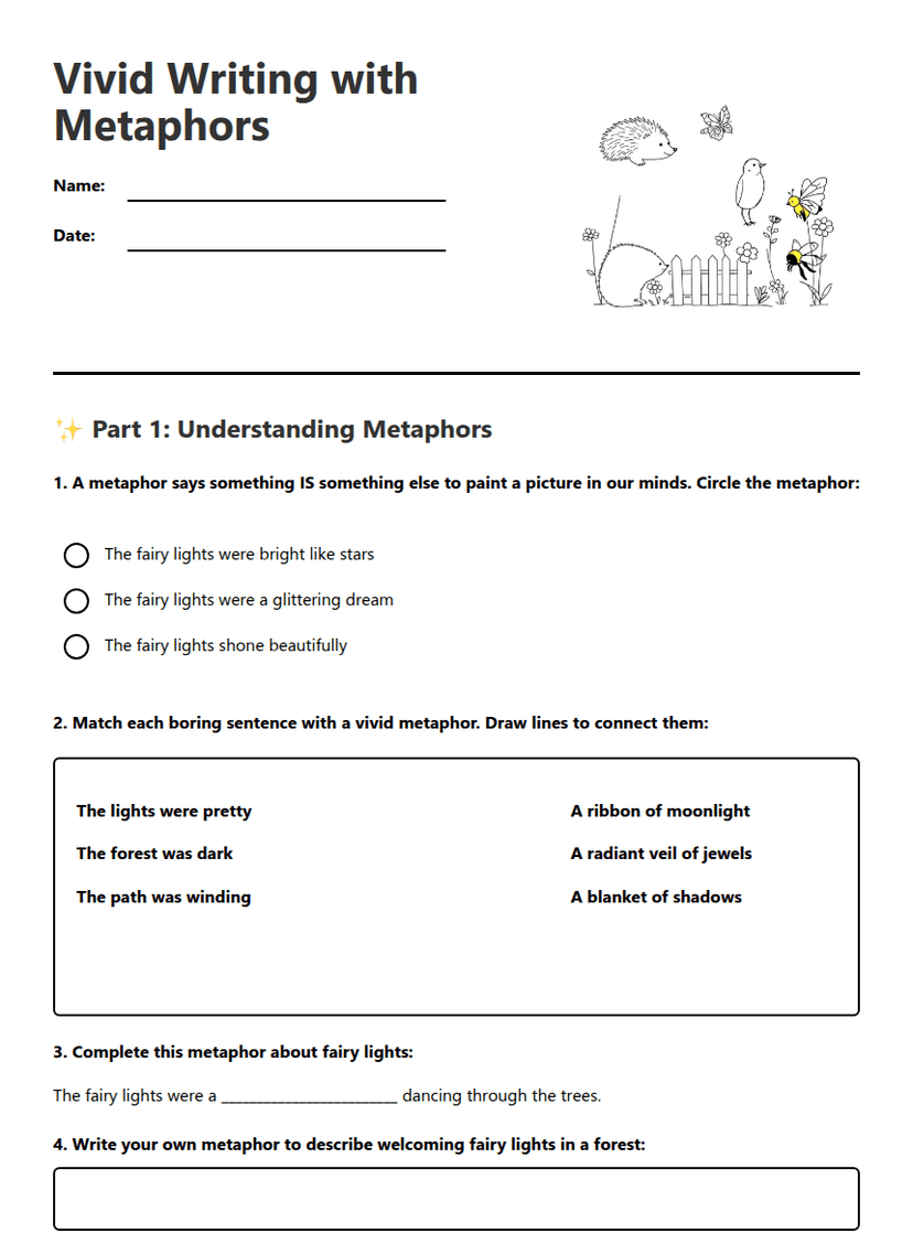 Vivid Writing with Metaphors