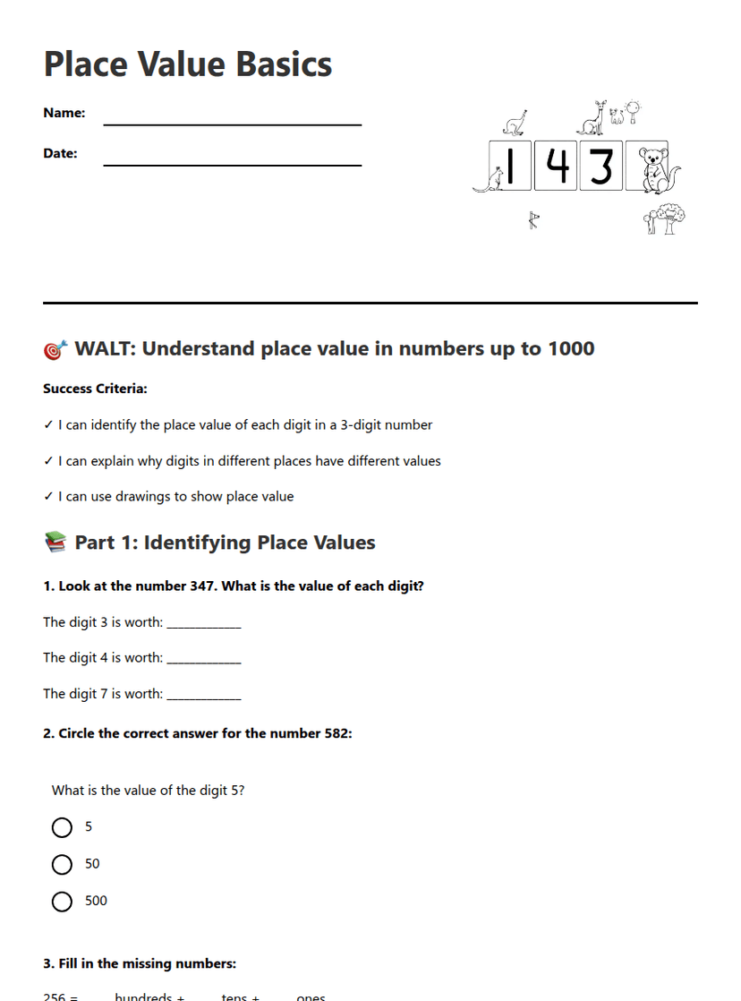 Place Value Basics