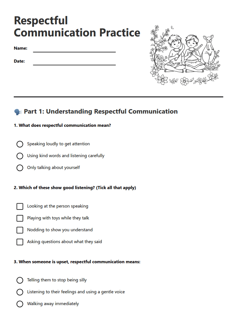 Respectful Communication Practice