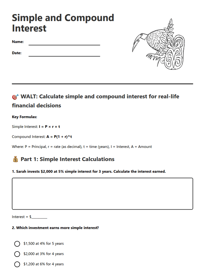 Simple and Compound Interest