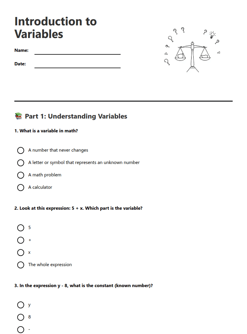 Introduction to Variables