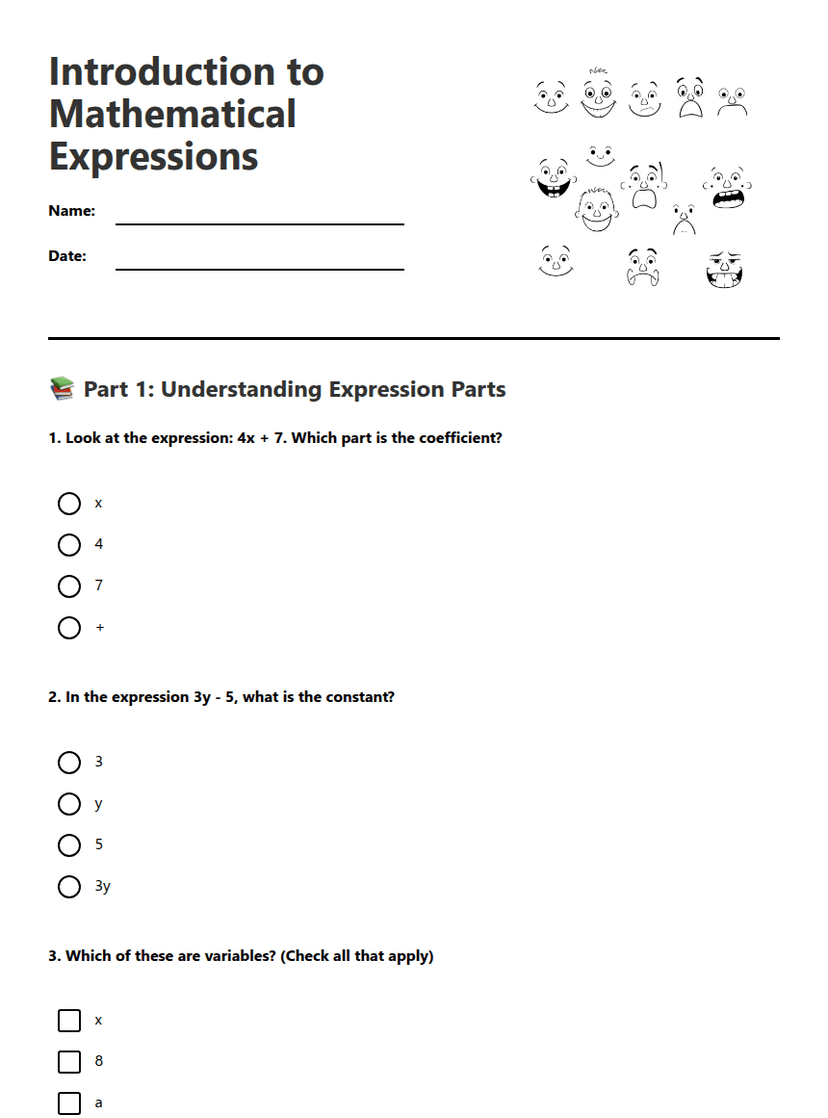 Introduction to Mathematical Expressions