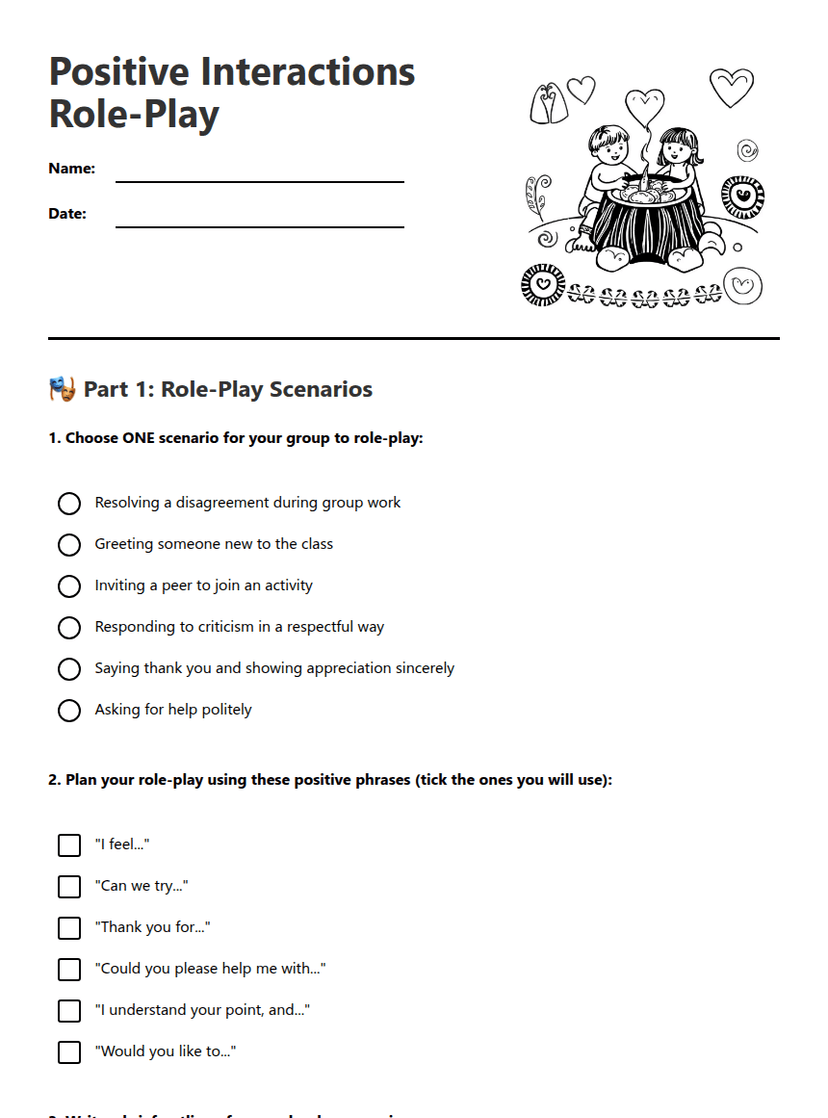 Positive Interactions Role-Play
