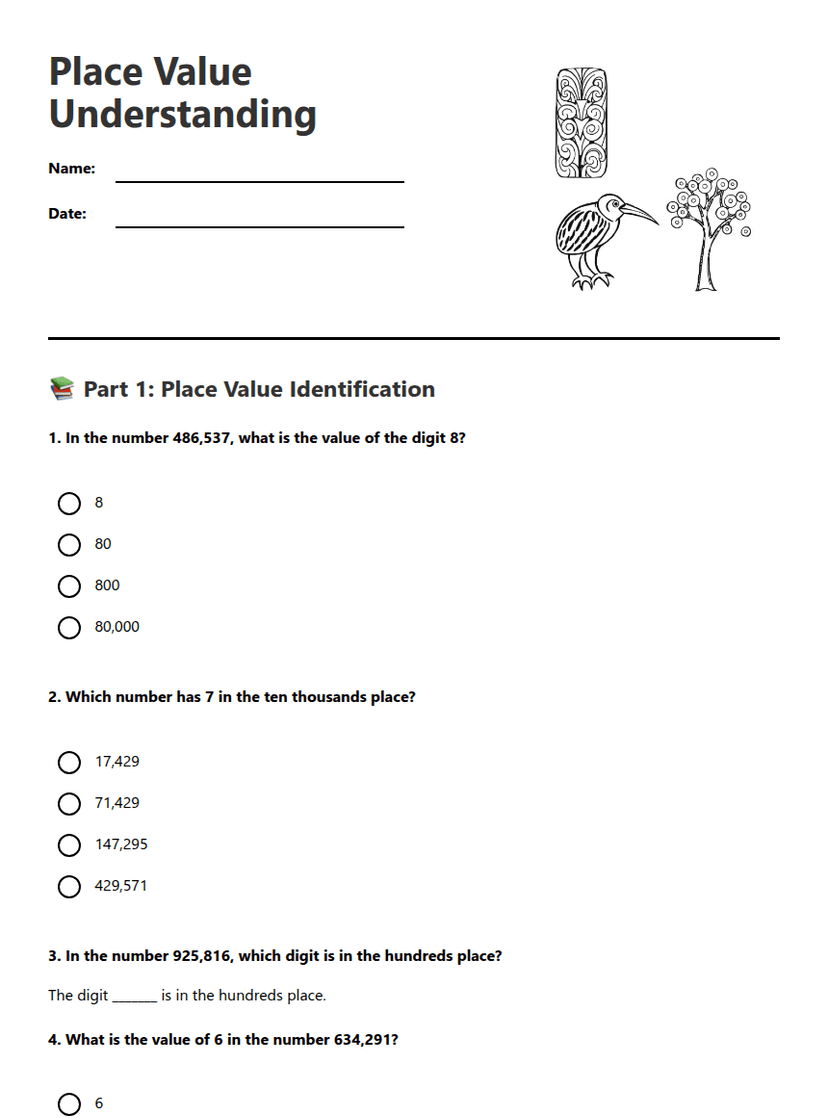 Place Value Understanding