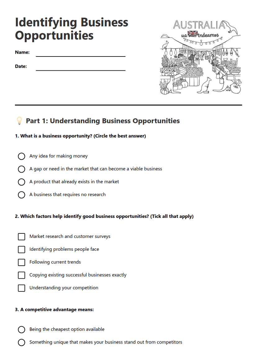 Identifying Business Opportunities