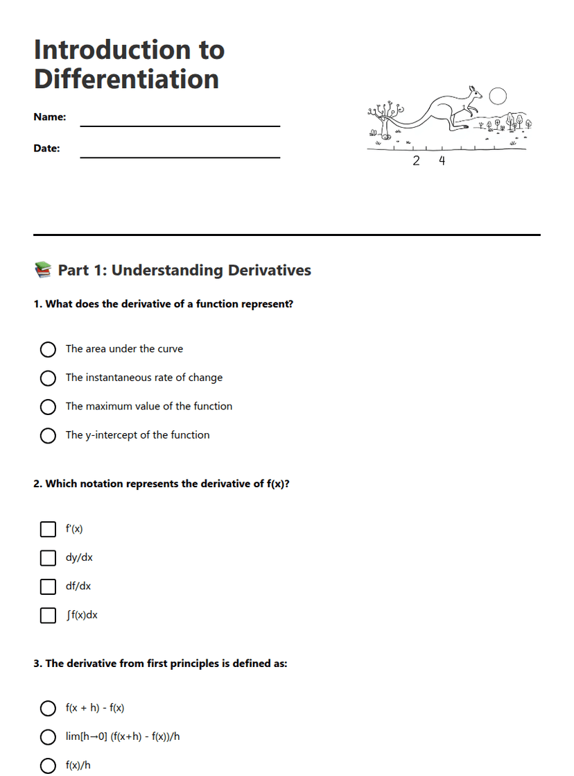 Introduction to Differentiation