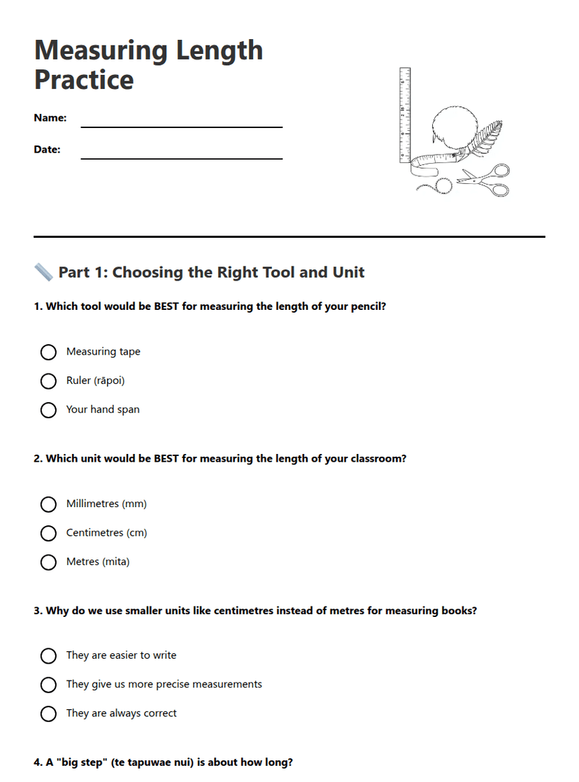 Measuring Length Practice