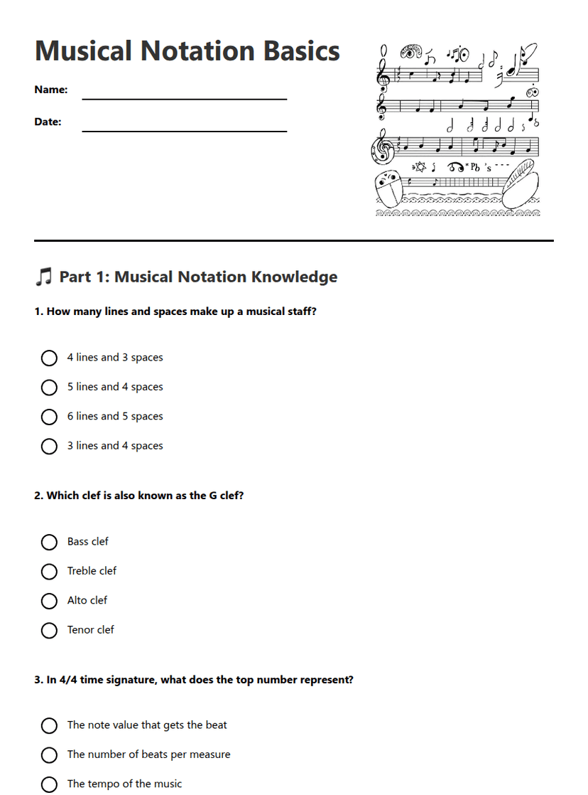 Musical Notation Basics