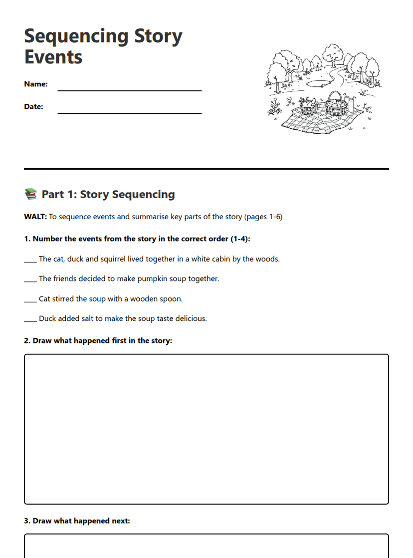 Sequencing Story Events