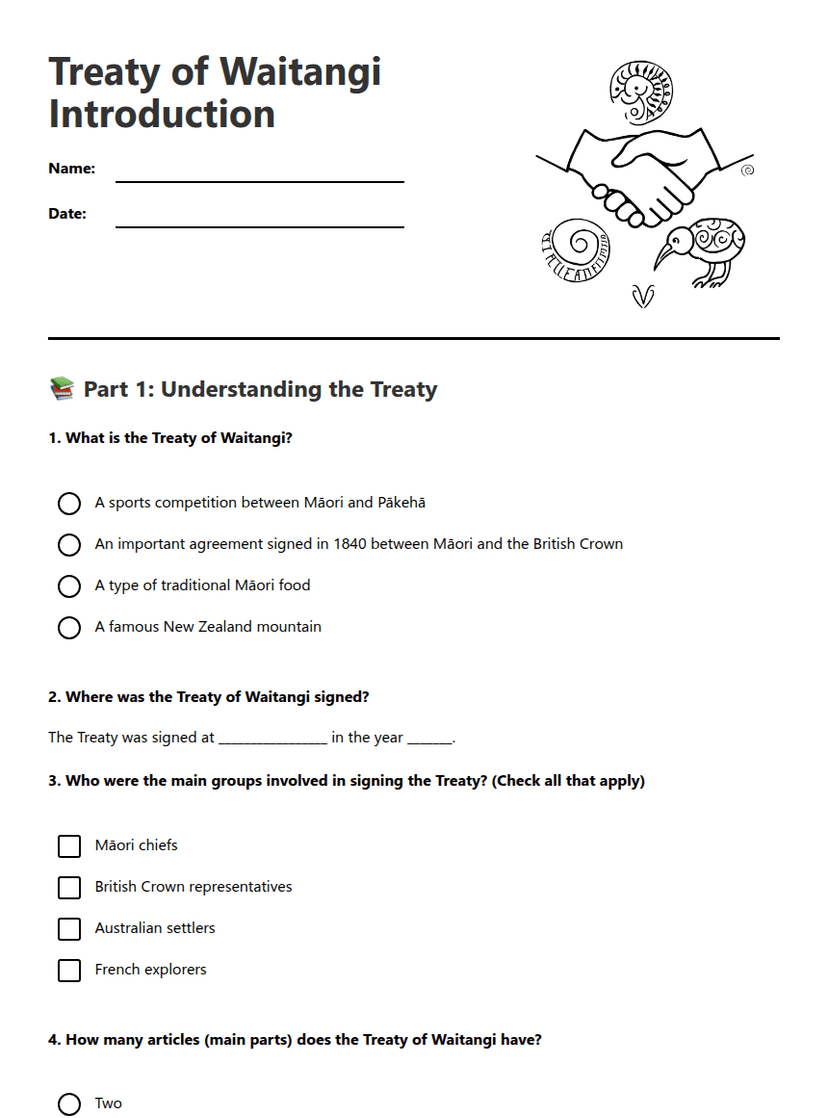Treaty of Waitangi Introduction