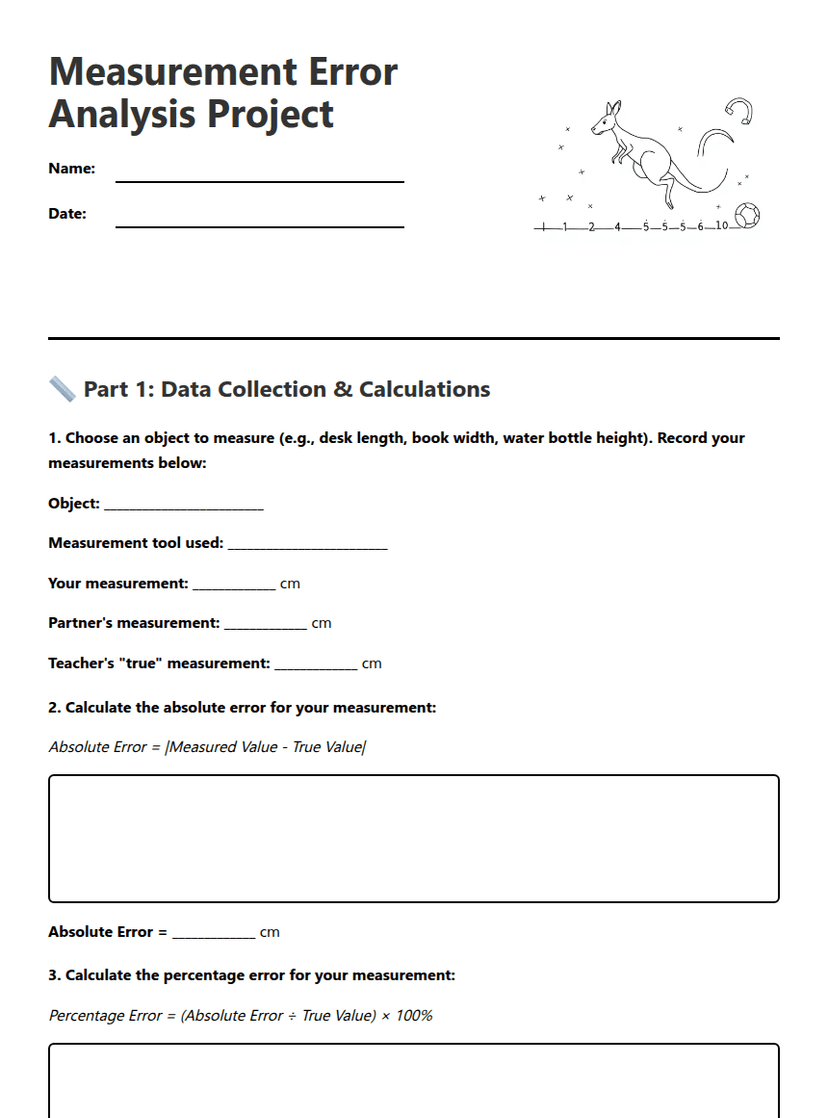 Measurement Error Analysis Project