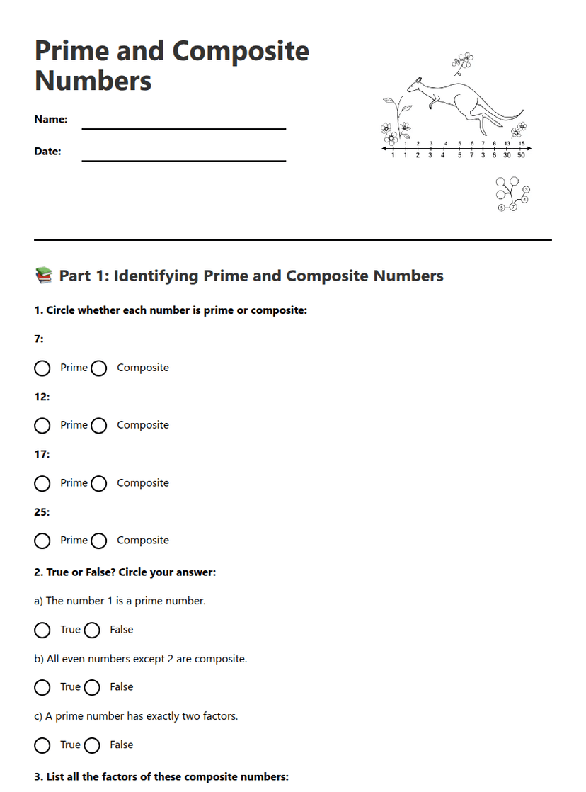 Prime and Composite Numbers