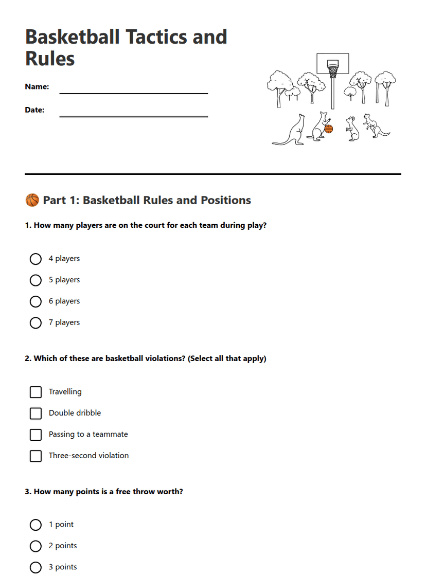Basketball Tactics and Rules