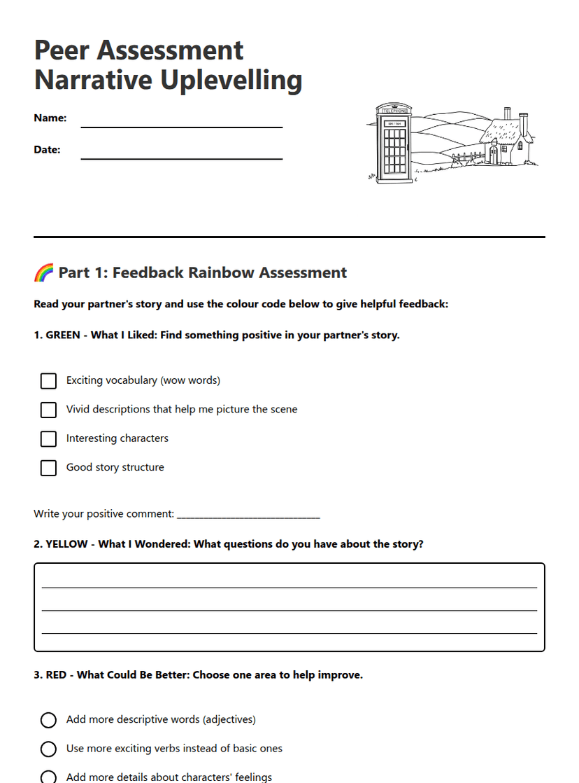 Peer Assessment Narrative Uplevelling