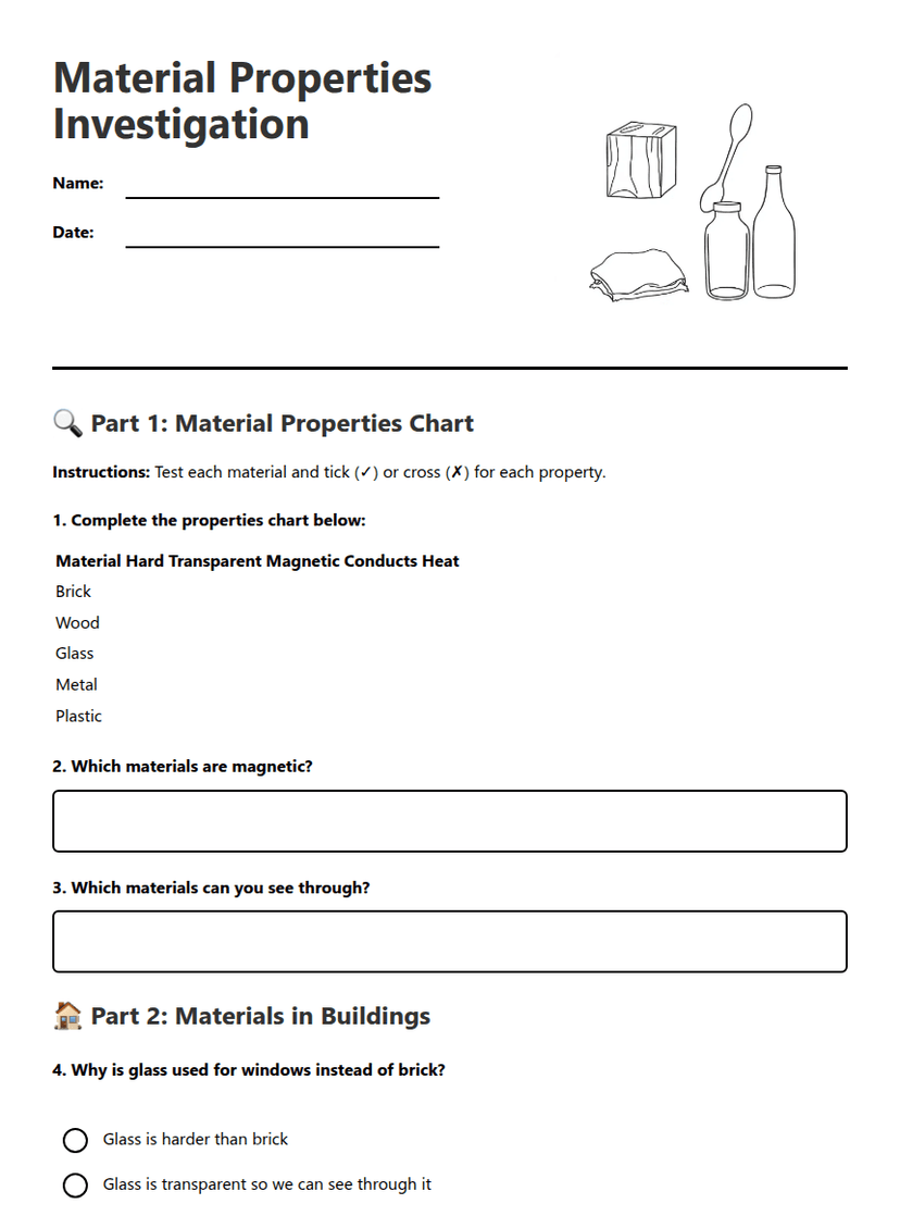 Material Properties Investigation