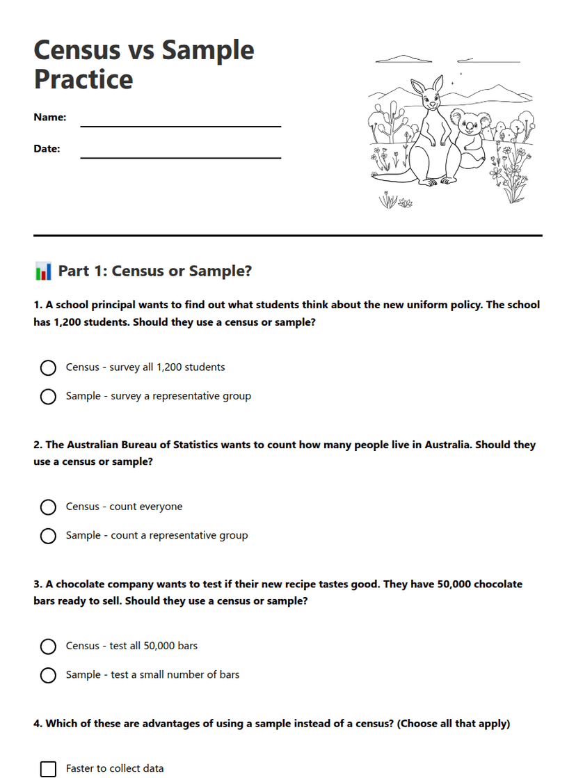 Census vs Sample Practice