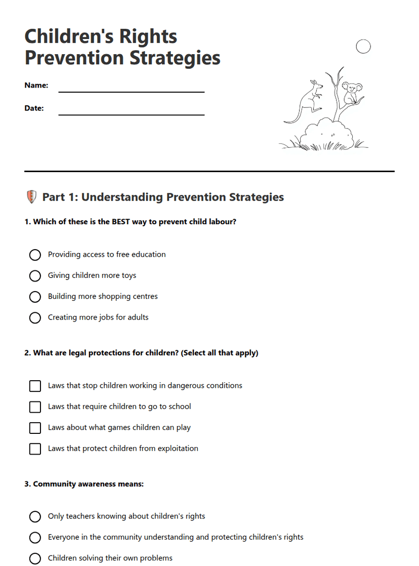 Children's Rights Prevention Strategies