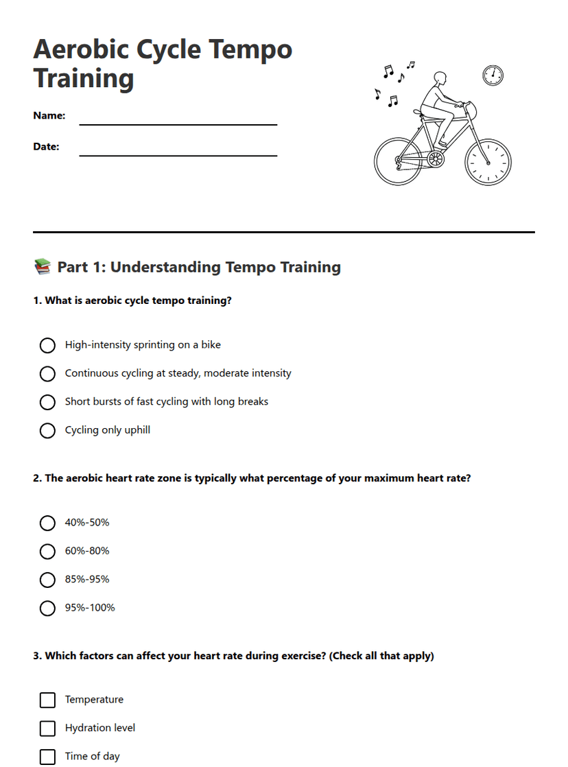 Aerobic Cycle Tempo Training