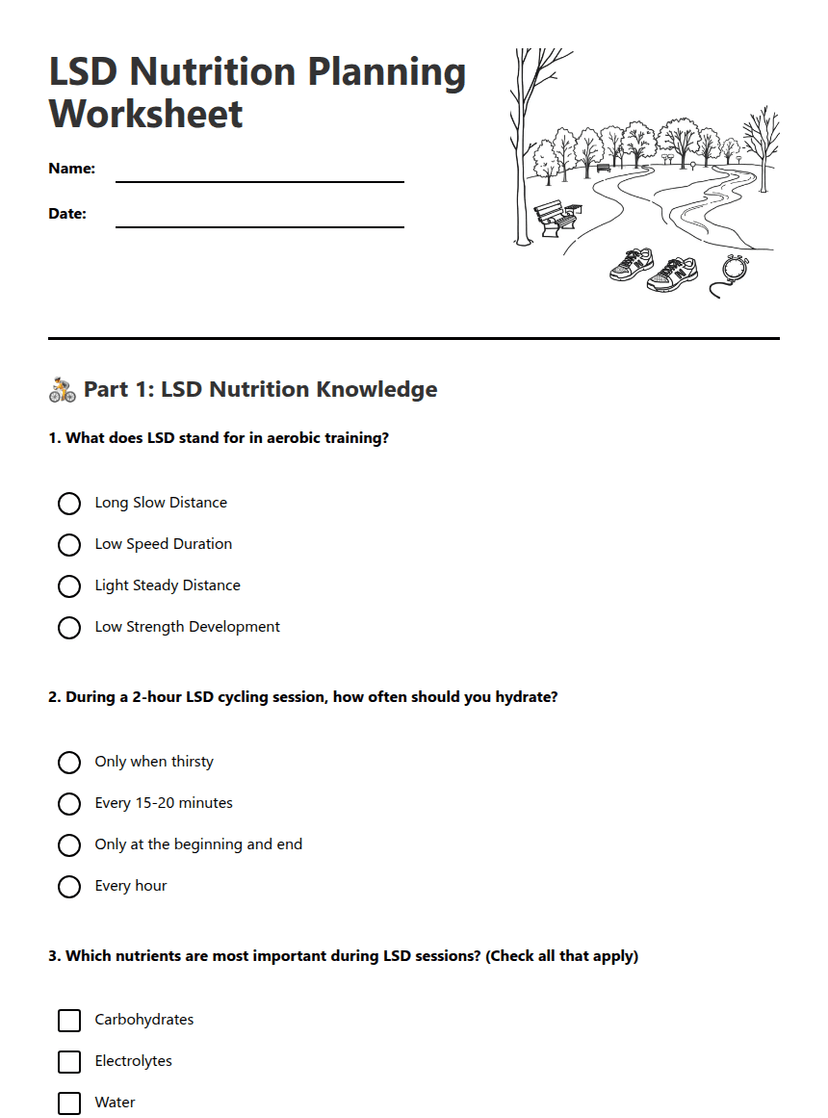 LSD Nutrition Planning Worksheet