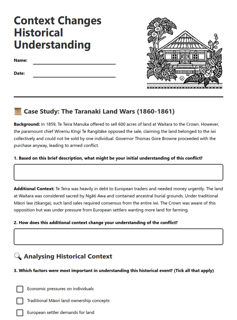 Context Changes Historical Understanding