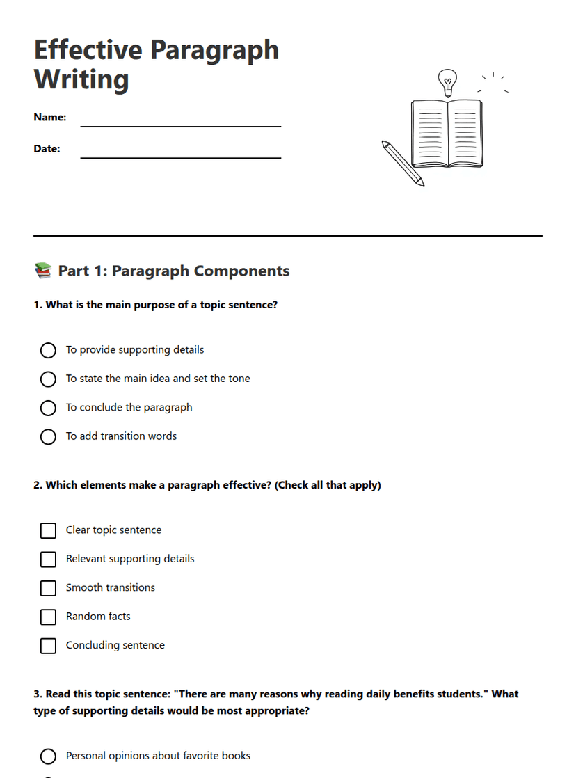 Effective Paragraph Writing