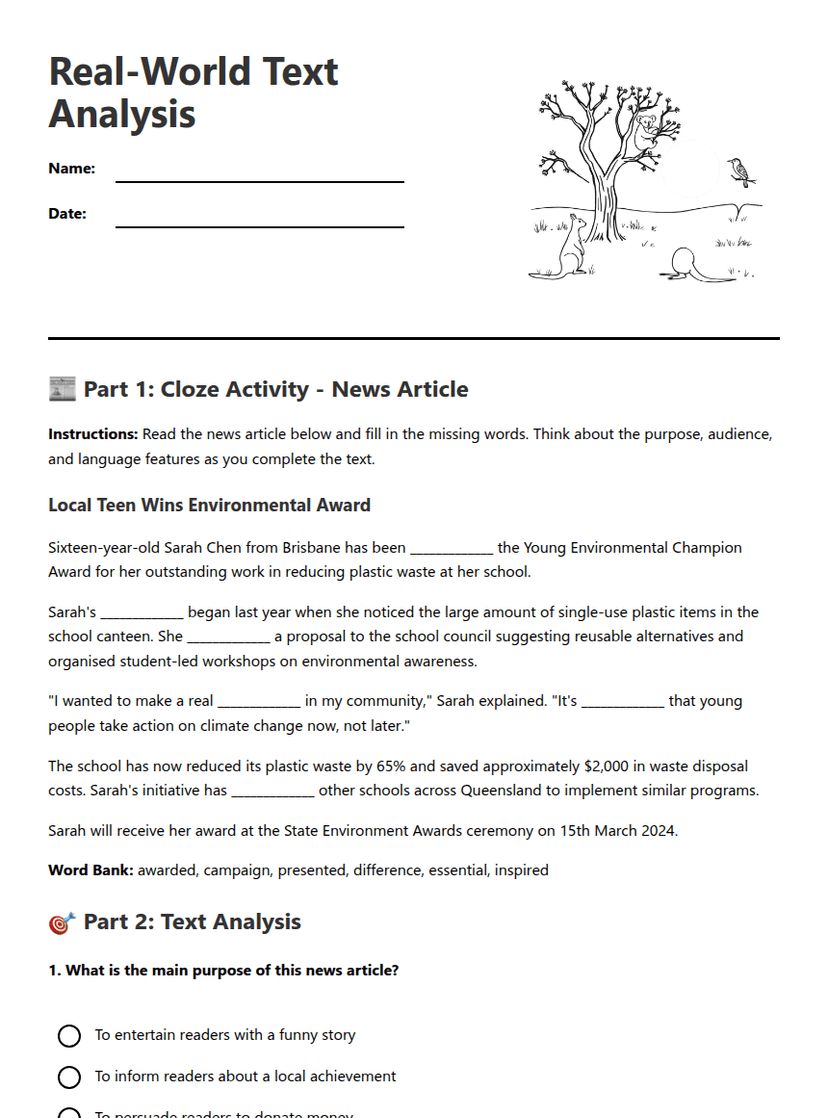 Real-World Text Analysis