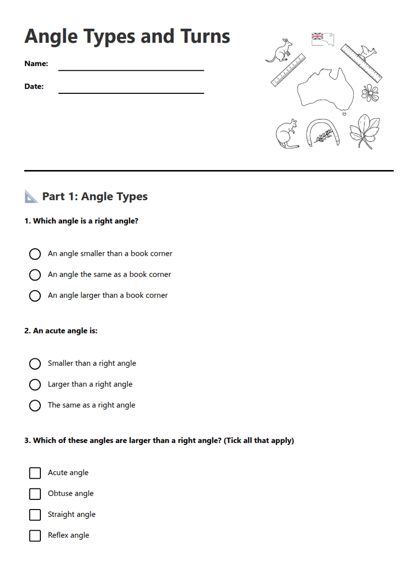 Angle Types and Turns