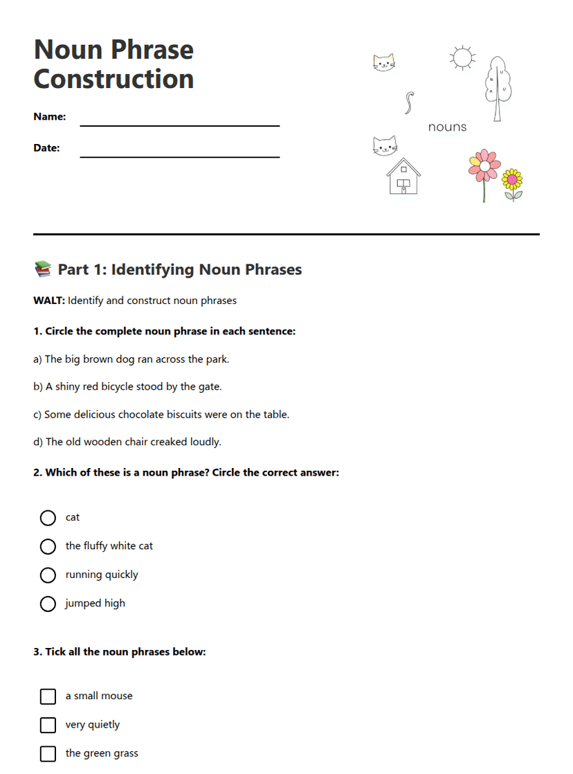 Noun Phrase Construction