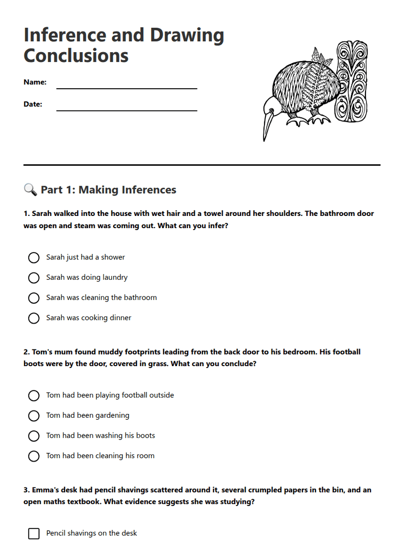 Inference and Drawing Conclusions