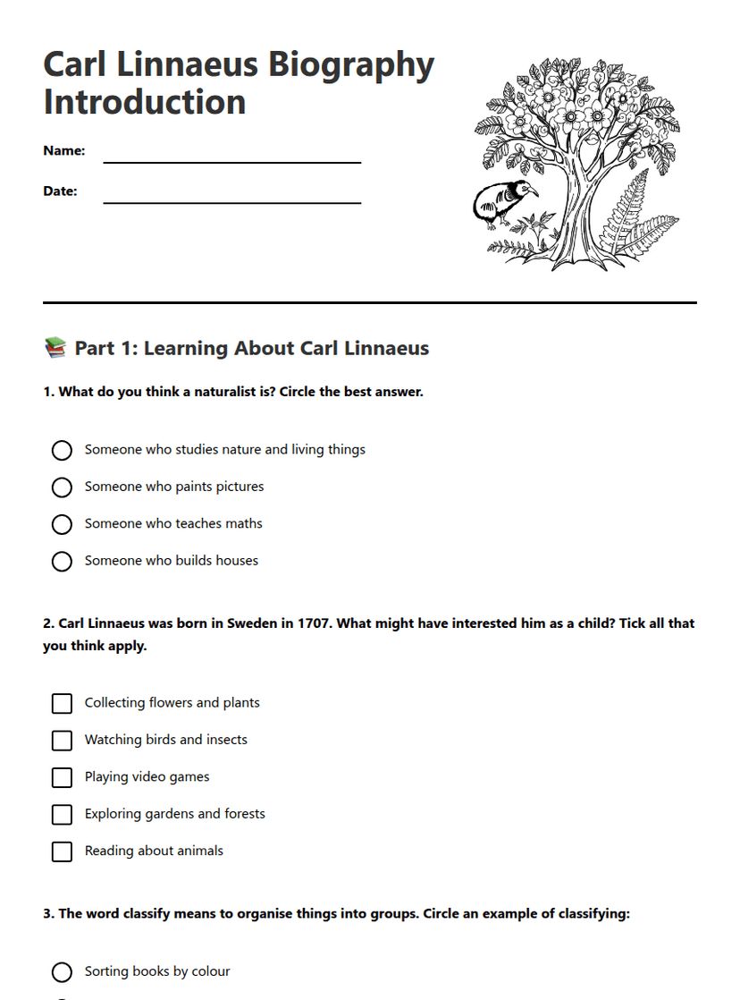 Carl Linnaeus Biography Introduction
