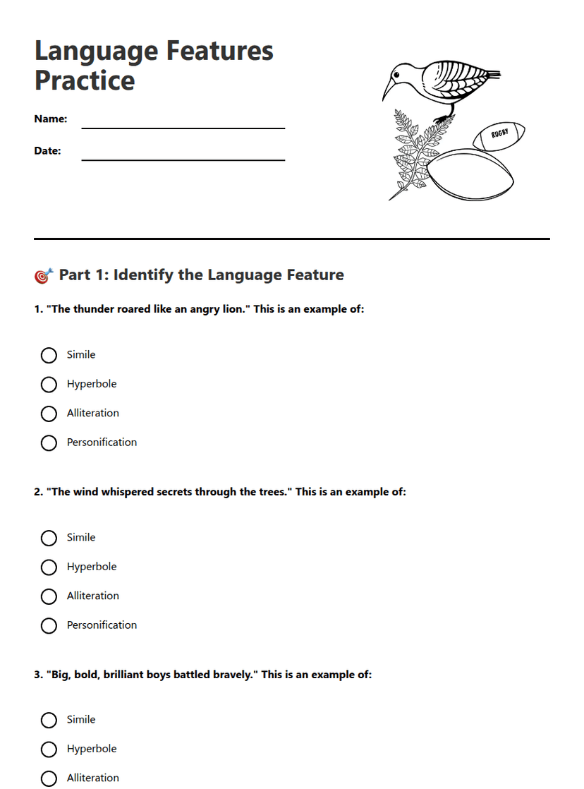 Language Features Practice