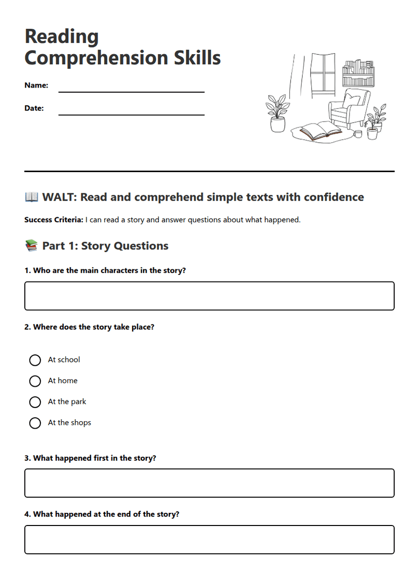 Reading Comprehension Skills