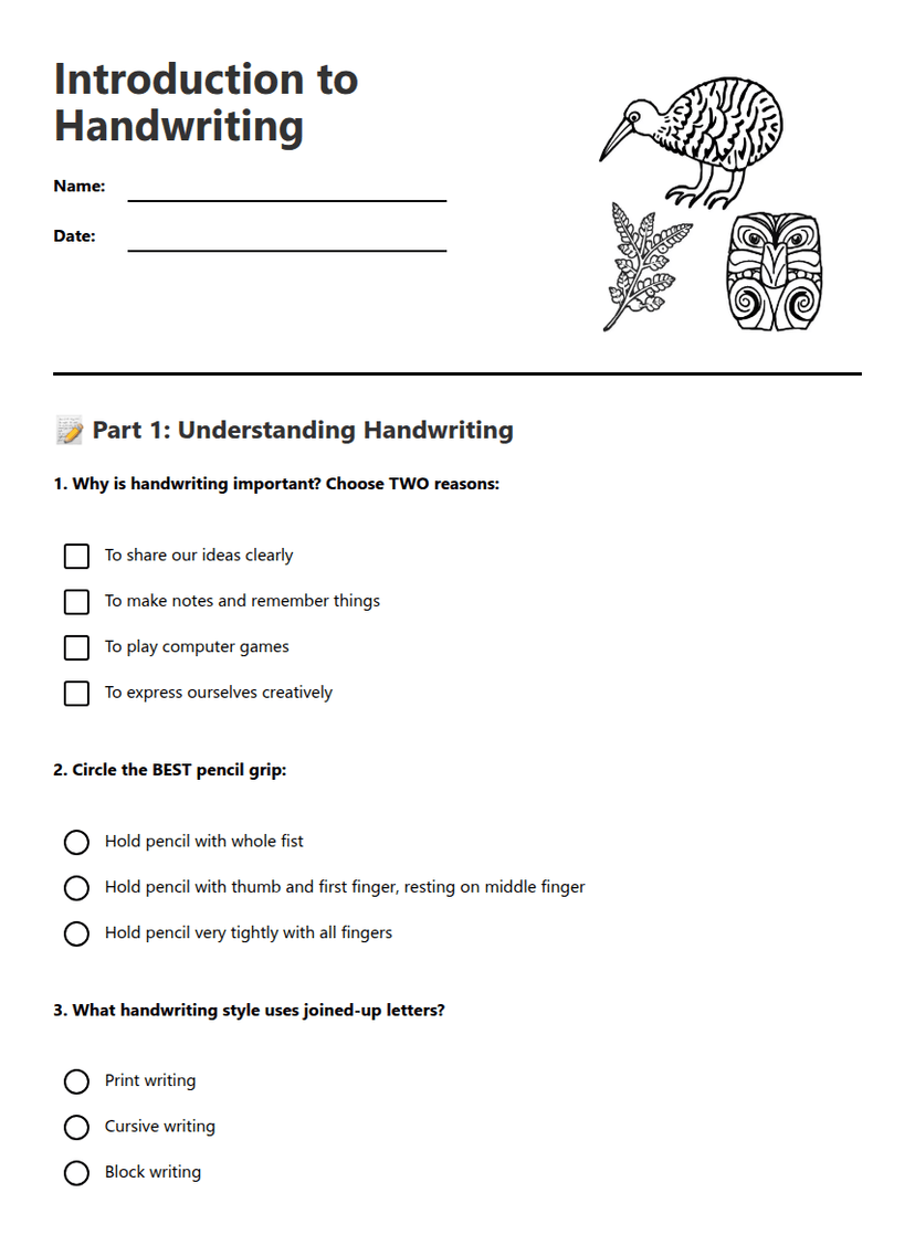 Introduction to Handwriting