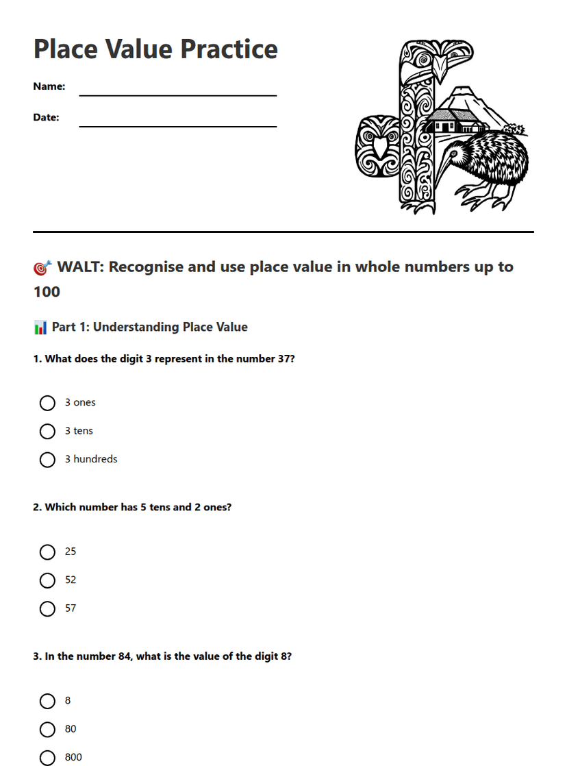Place Value Practice