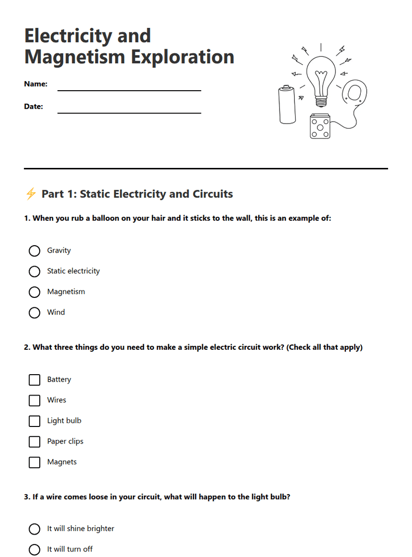Electricity and Magnetism Exploration