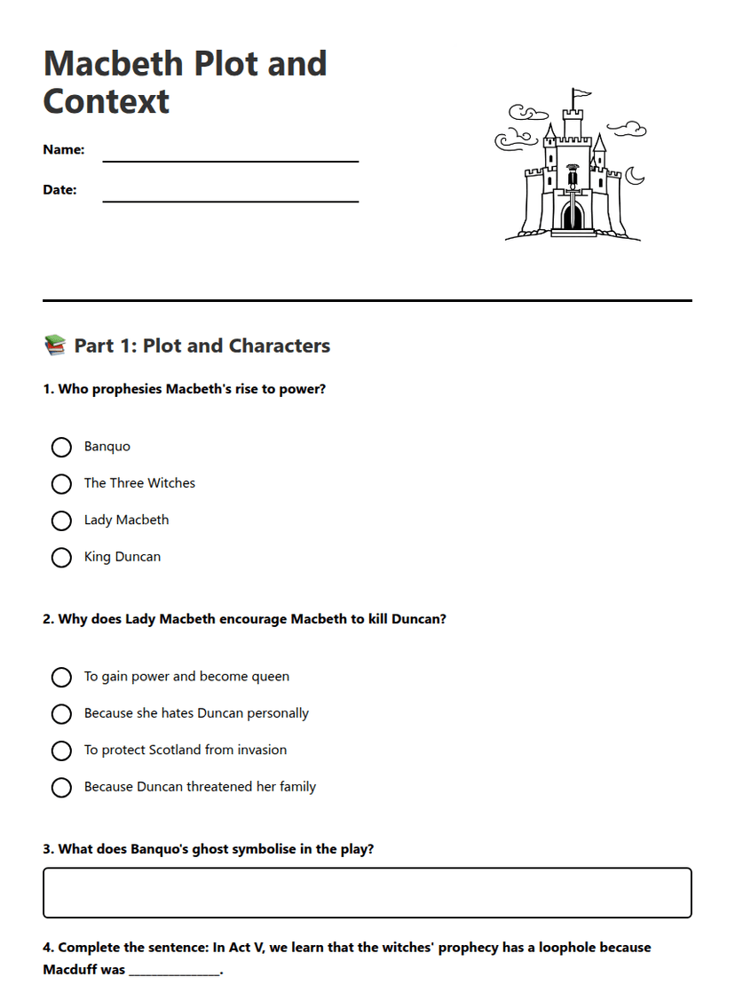 Macbeth Plot and Context