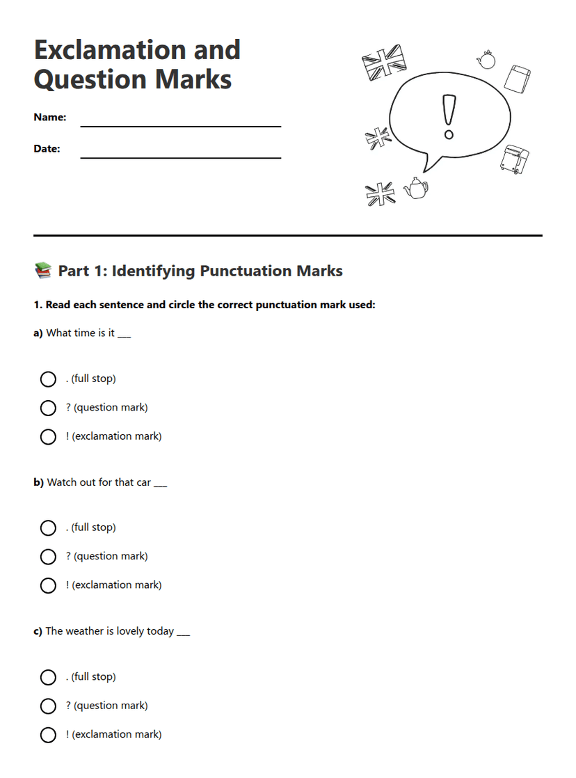 Exclamation and Question Marks