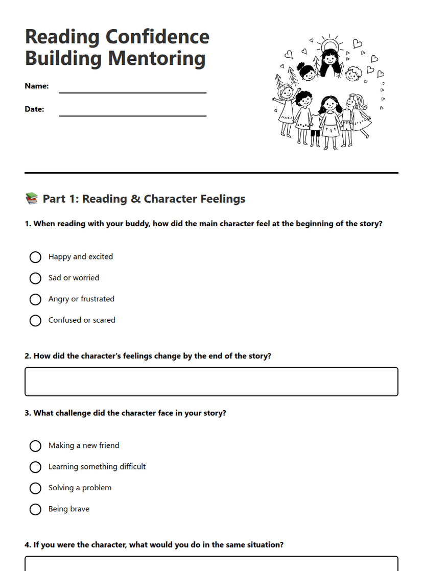 Reading Confidence Building Mentoring
