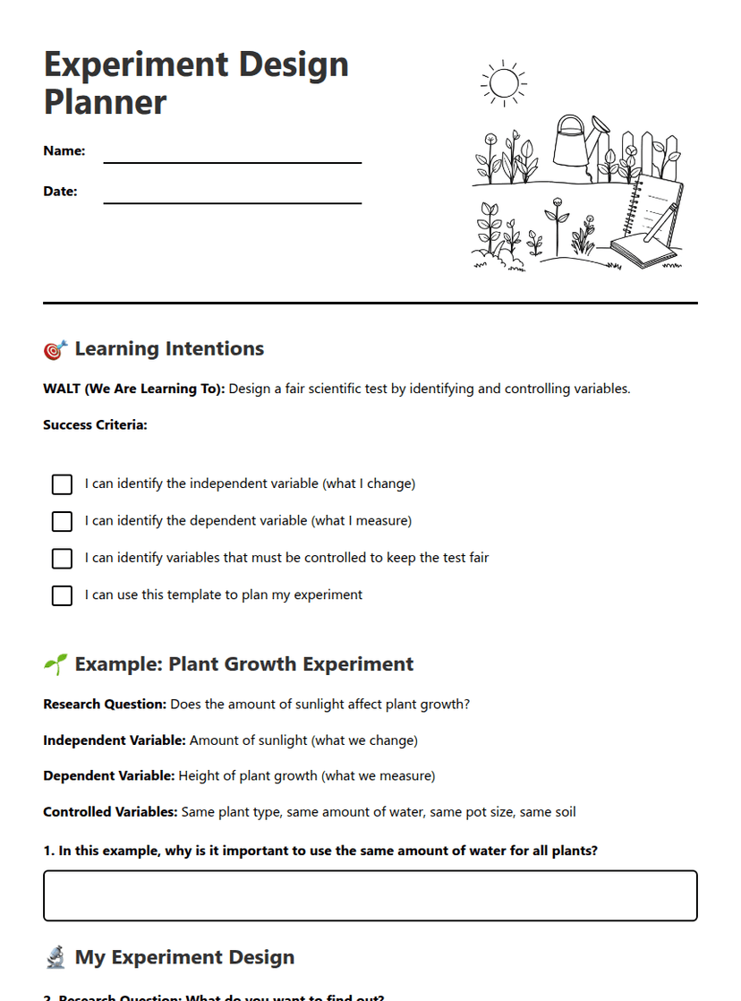 Experiment Design Planner